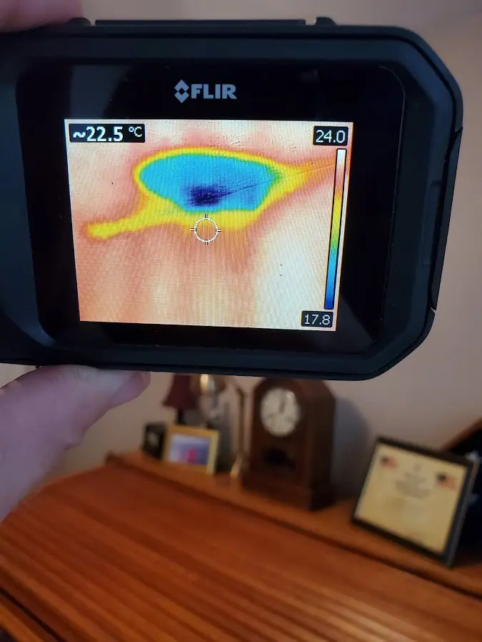 Thermal imaging inspection for water damage in Pawtucket